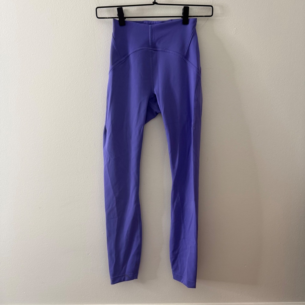 Lululemon All the Right Places High-Rise Drawcord Waist Purple Leggings Size 2